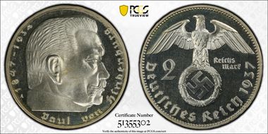 1937-A 2 Mk J-366 PR64CAM