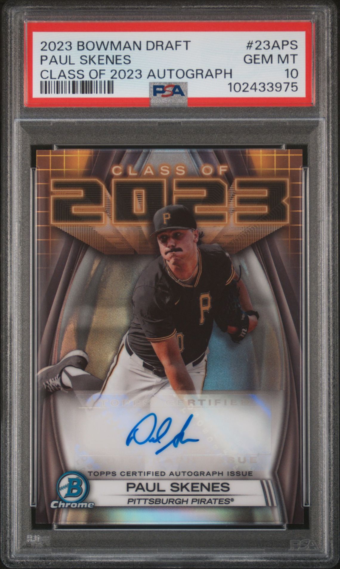 2023 Bowman Bowman Draft Chrome Paul Skenes front