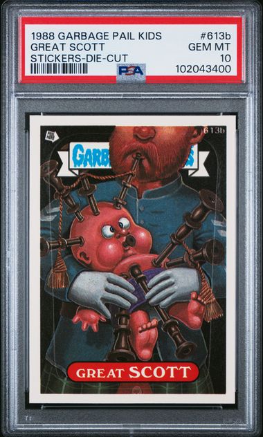 1988 Topps Garbage Pail Kids STICKERS-DIE-CUT Scott Die Cut front