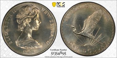 1974 $1 New Zealand Day MS69