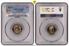 2023-C $2 Vietnam War Colorized MS69