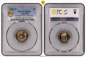 2023-C $2 Vietnam War Colorized MS68
