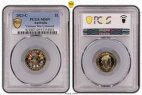 2023-C $2 Vietnam War Colorized MS69