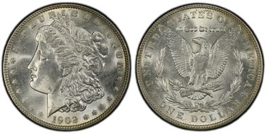 1902 $1 MS65