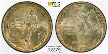 1925 50C Stone Mountain MS64