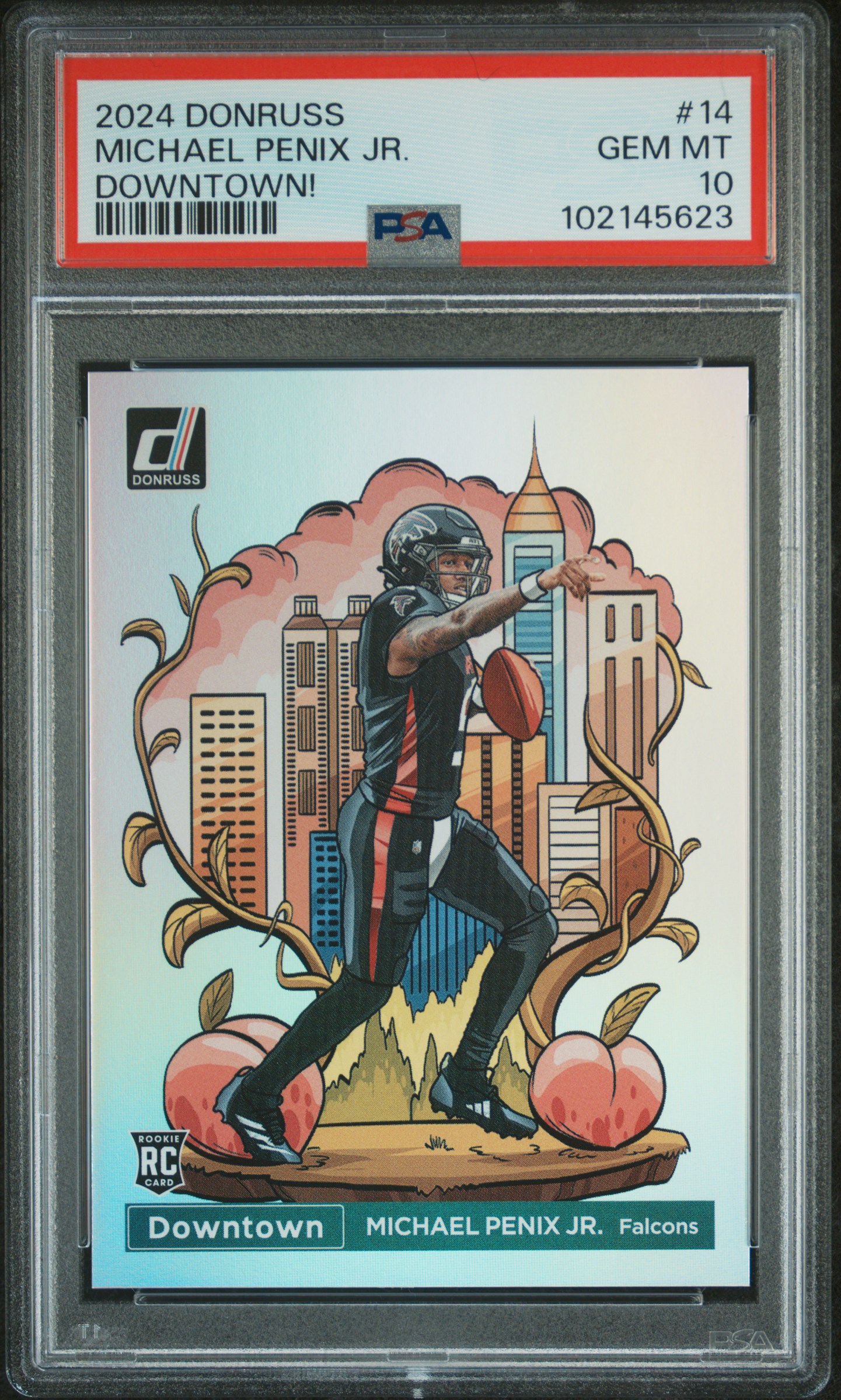 Rynes58's 2024 Panini Donruss Downtown! Michael Penix Jr. #14 PSA