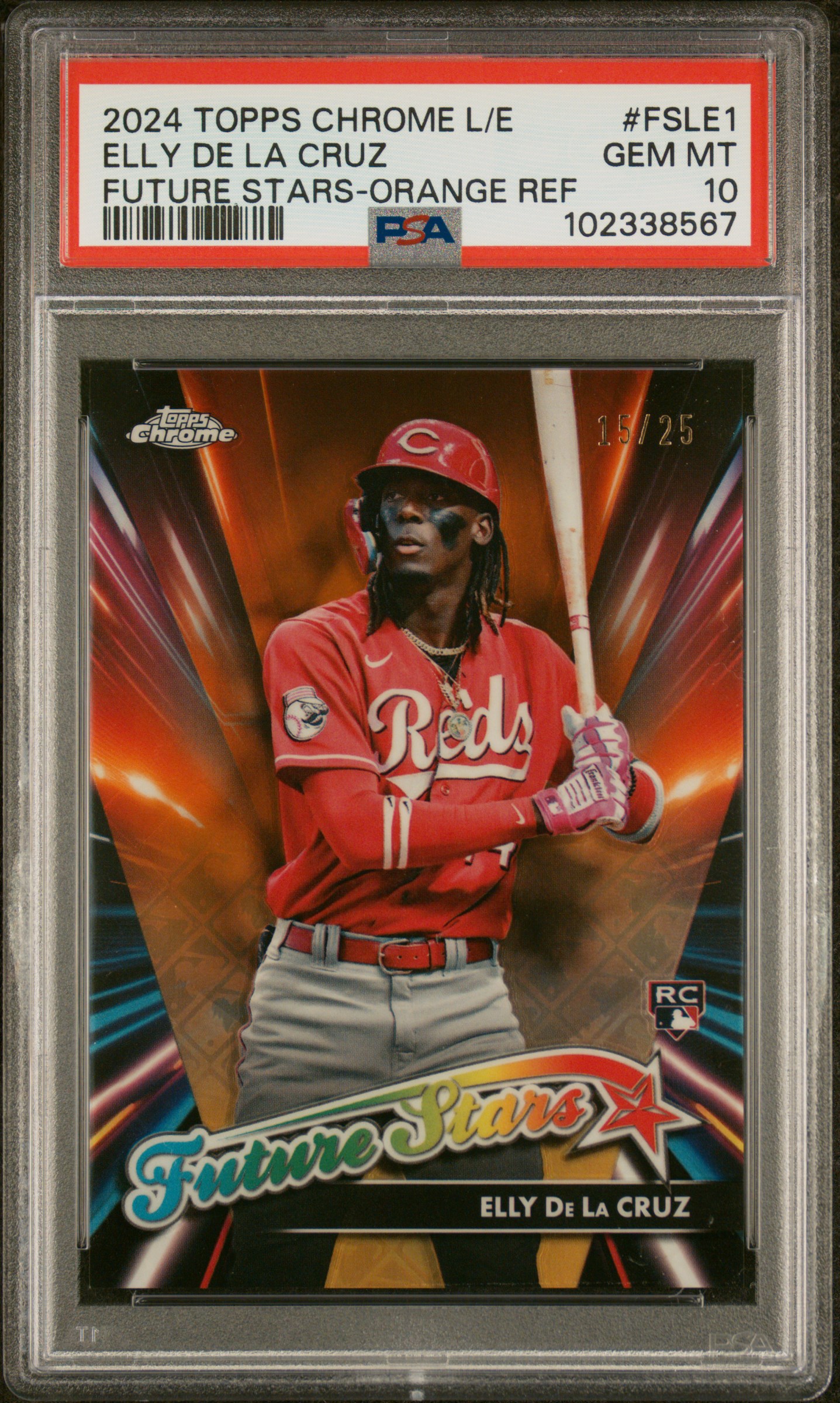 Elly De La Cruz 2024 Topps Chrome Logofractor Edition Future Stars