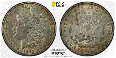 1881-O $1 AU50