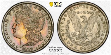 1882-O $1 AU58