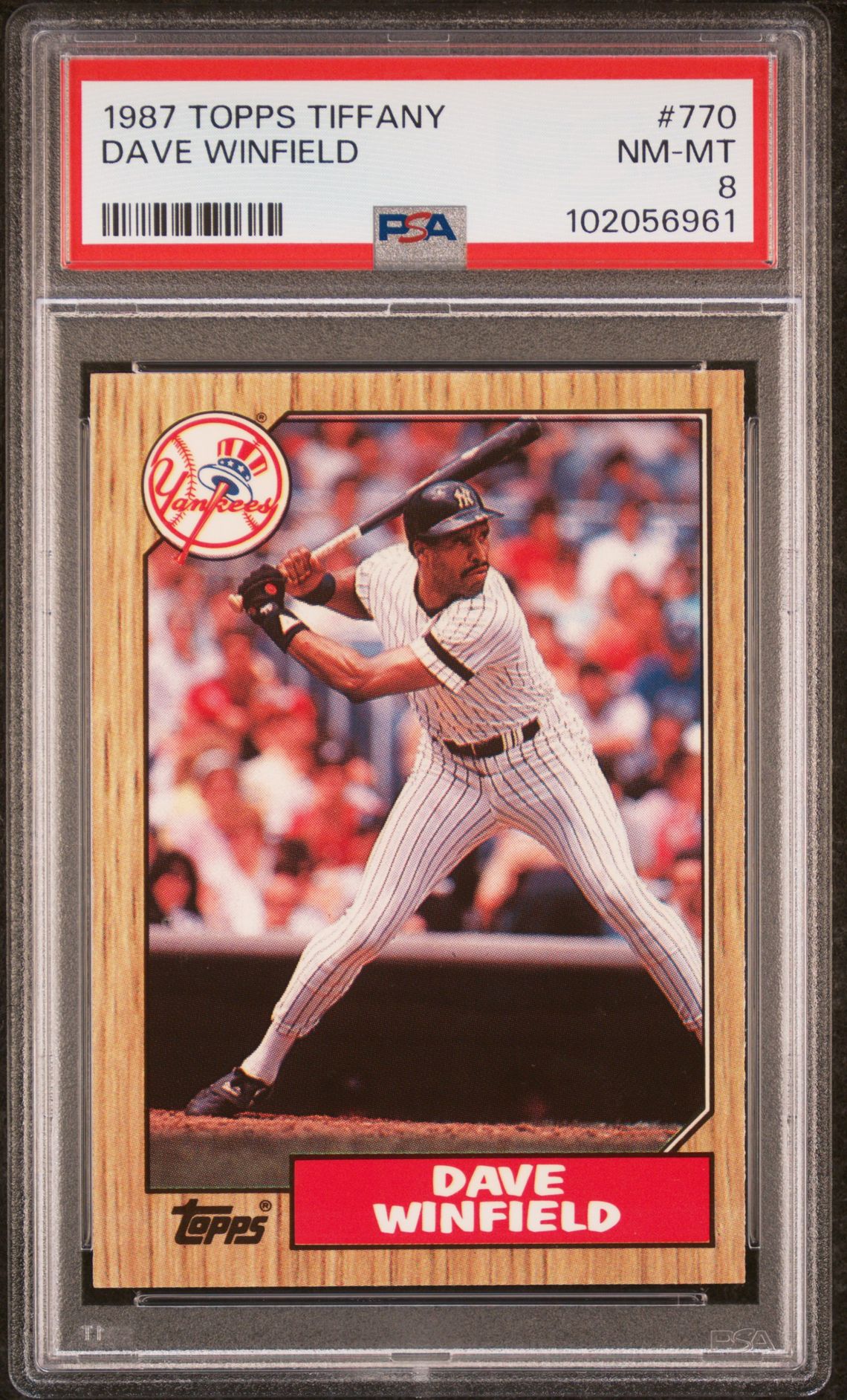 1987 Topps TOPPS TIFFANY #770 Dave Winfield front