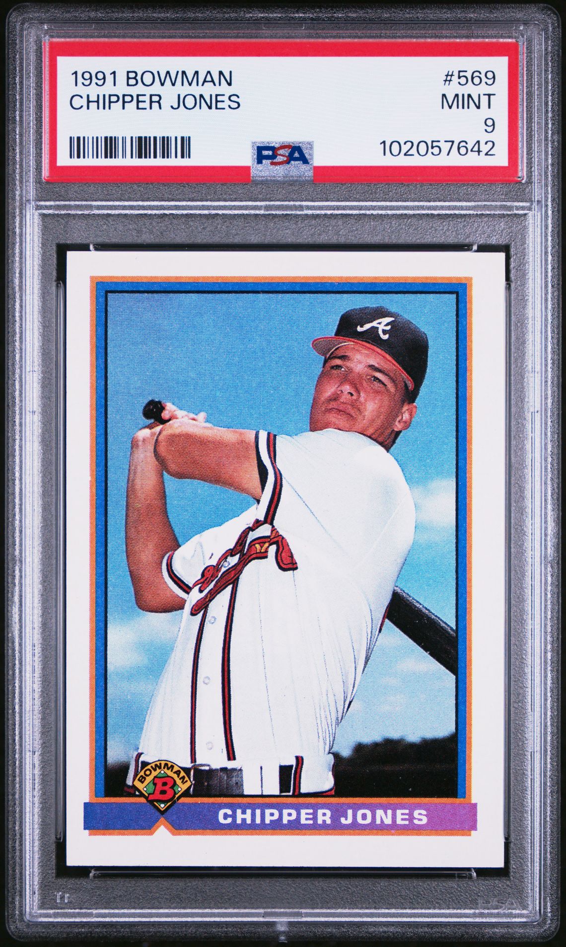 1991 Bowman BOWMAN #569 Chipper Jones front