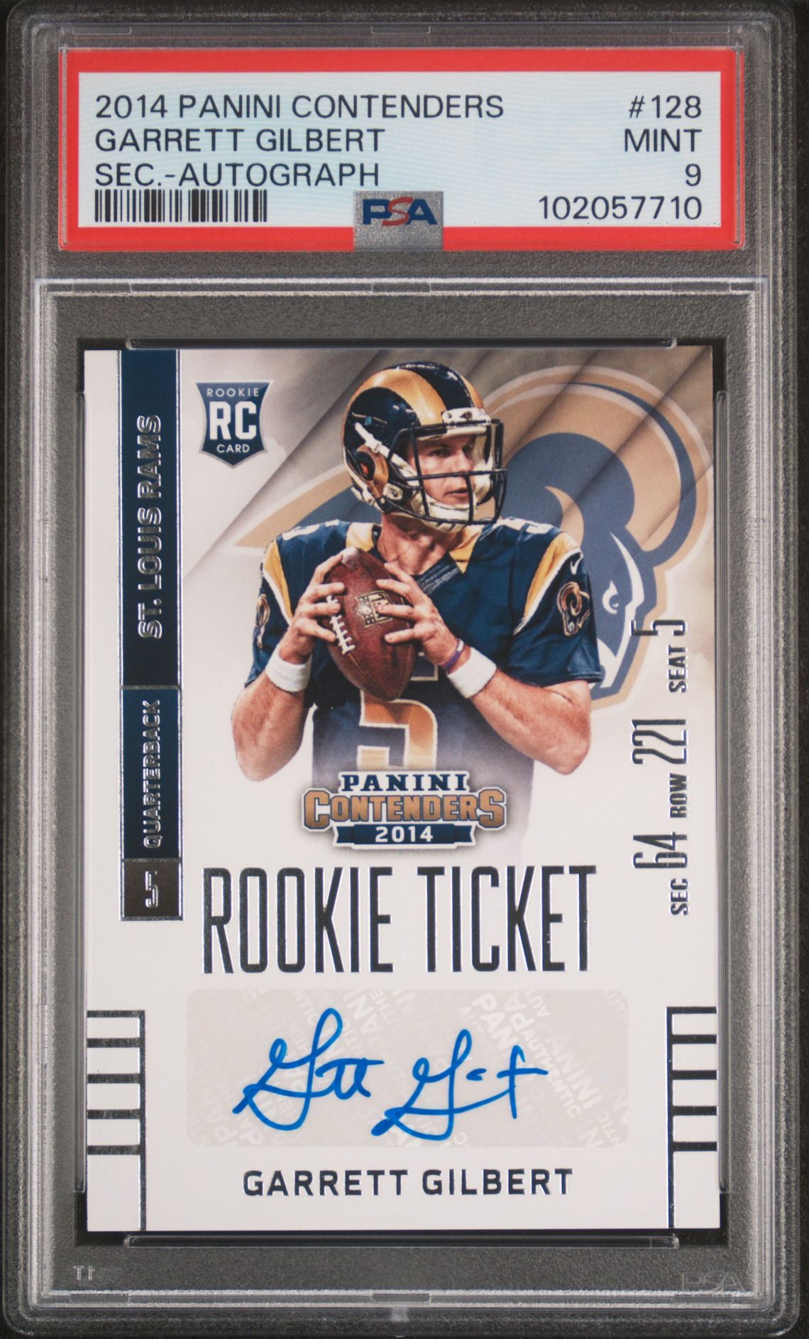 2014 Panini PANINI CONTENDERS SEC-AUTOGRAPH #128 Garrett Gilbert front