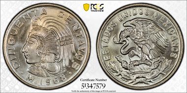 1968-Mo 50C MS68