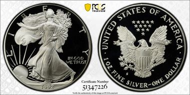 1992-S $1 Silver Eagle PR69DCAM