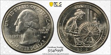 2019-W 25C Lowell NP MS66