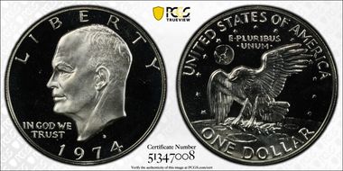 1974-S $1 Silver PR68CAM