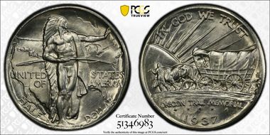 1937-D 50C Oregon MS66