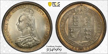 1887 Shil S-3926 Jubilee Head MS65