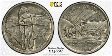 1926-S 50C Oregon AU55