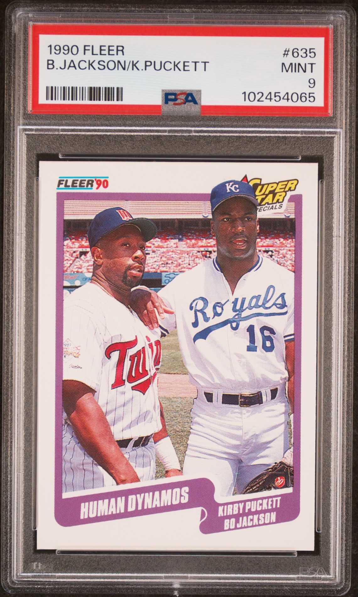 1990 Fleer FLEER #635 B.Jackson/K.Puckett front
