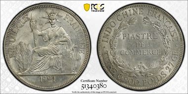 1921-H Piastre Lec-297 MS62