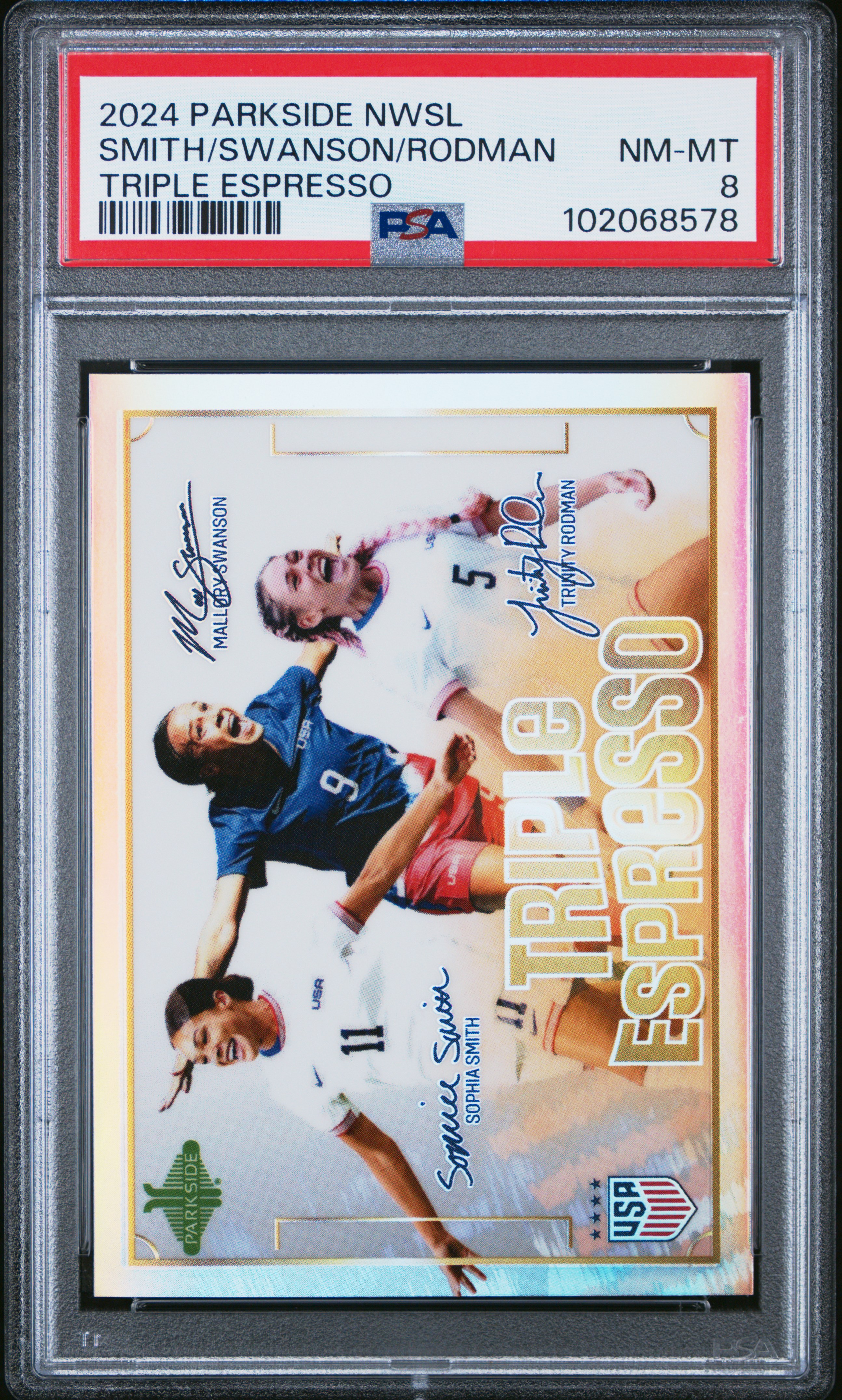 2024 Parkside Nwsl Triple Espresso Smith/Swanson/Rodman Nm-Mt 8 front