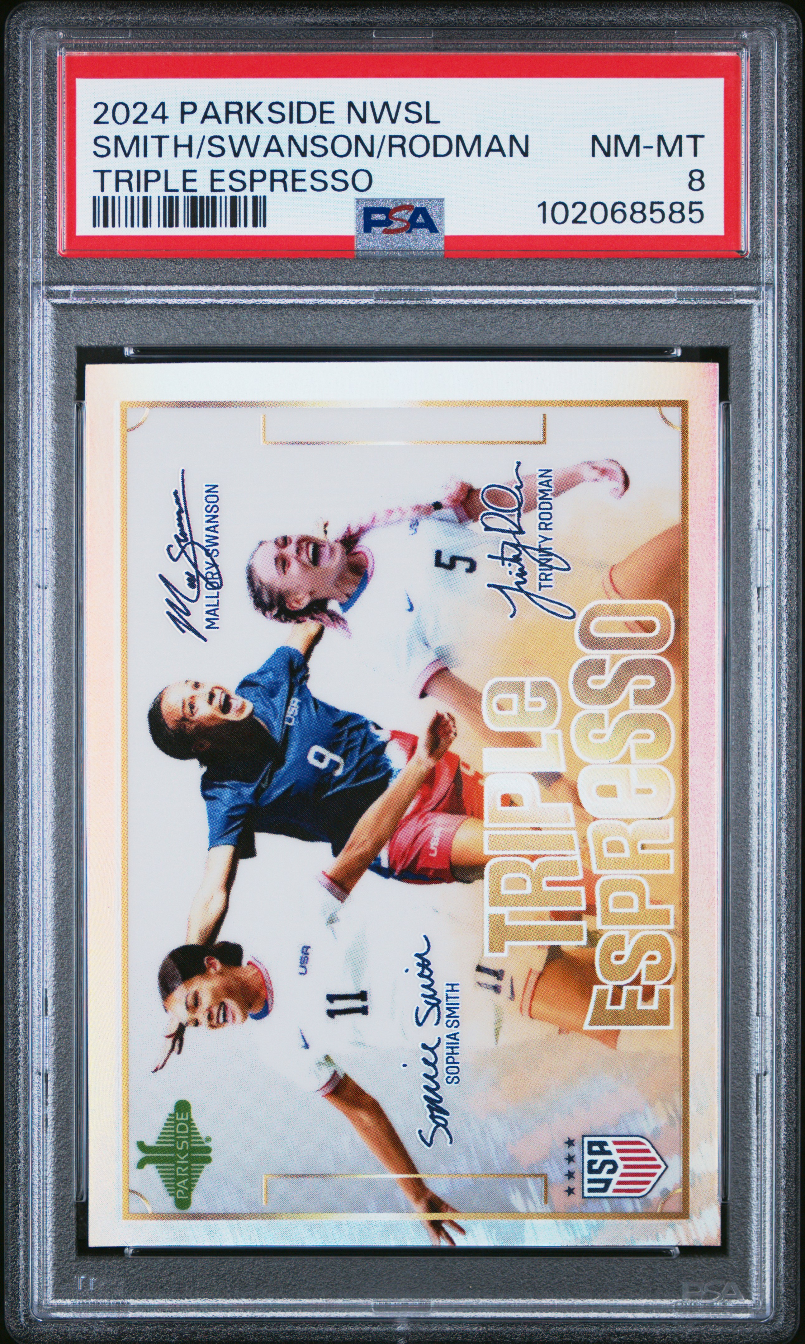 2024 Parkside Nwsl Triple Espresso Smith/Swanson/Rodman Nm-Mt 8 front