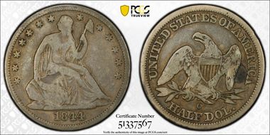 1844-O 50C VG8