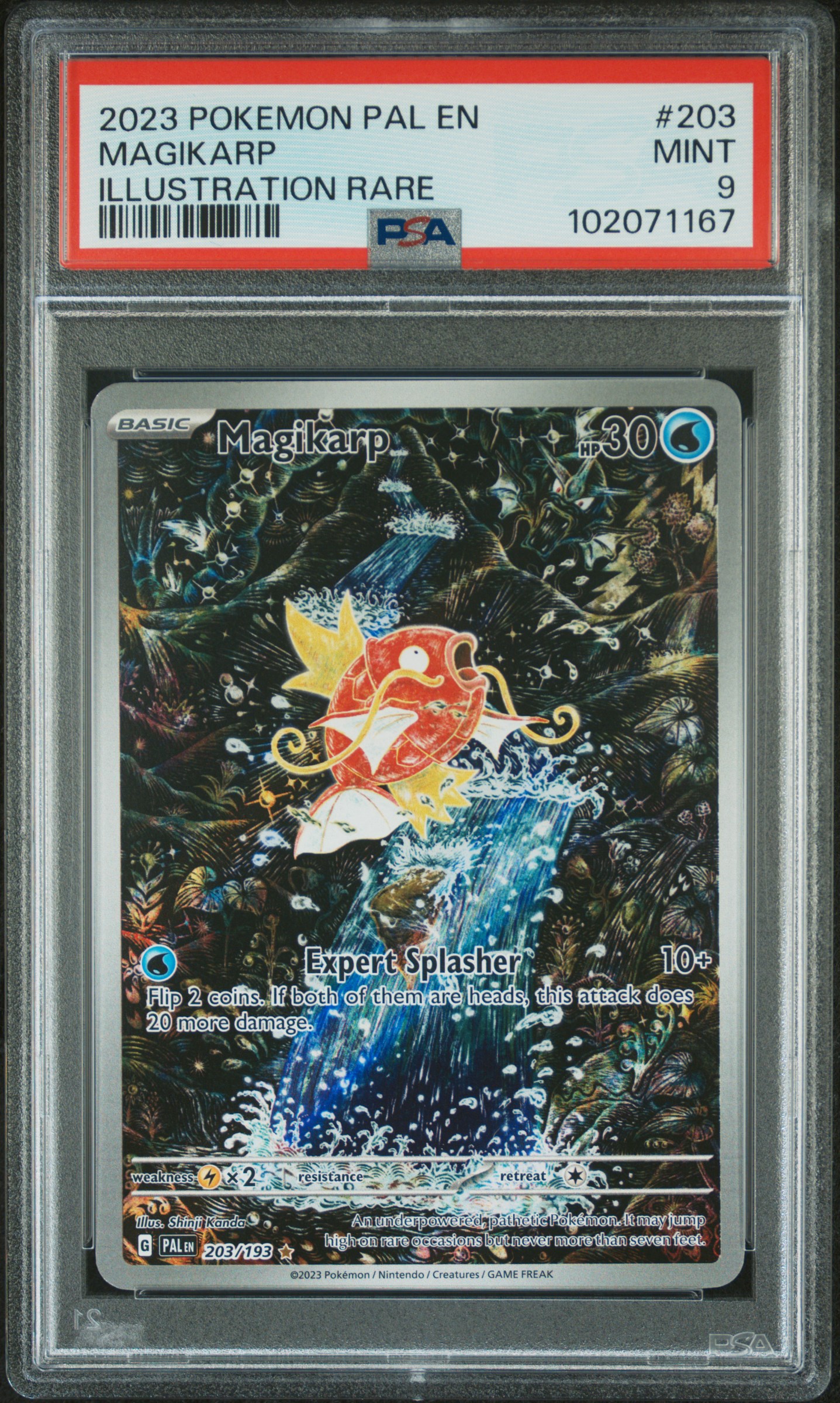 2023 #203 Magikarp PSA 9 Pal EN-Paldea Evolved