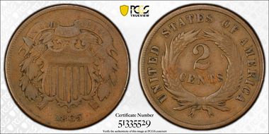 1865 2C Plain 5 F15BN