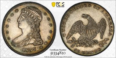 1837 50C MS62
