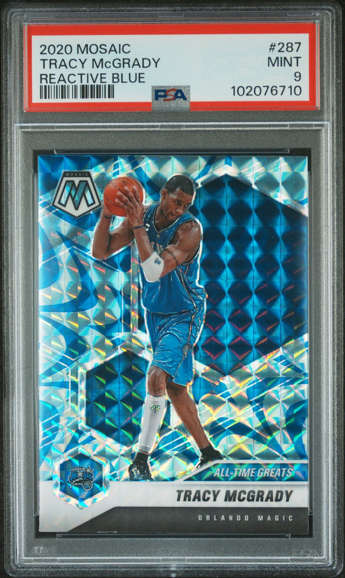 2020 Panini PANINI MOSAIC Blue #287 Tracy Mcgrady front
