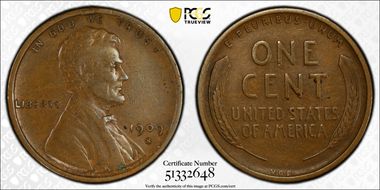 1909-S VDB 1C XF40BN