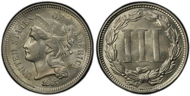 1867 3CN MS63