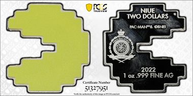 2022 $2 Pac-Man Pac-Man Colorized PR66DCAM
