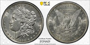 1890-CC $1 AU55