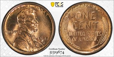 1917-D 1C MS65+ RD