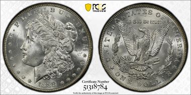 1888 $1 MS64