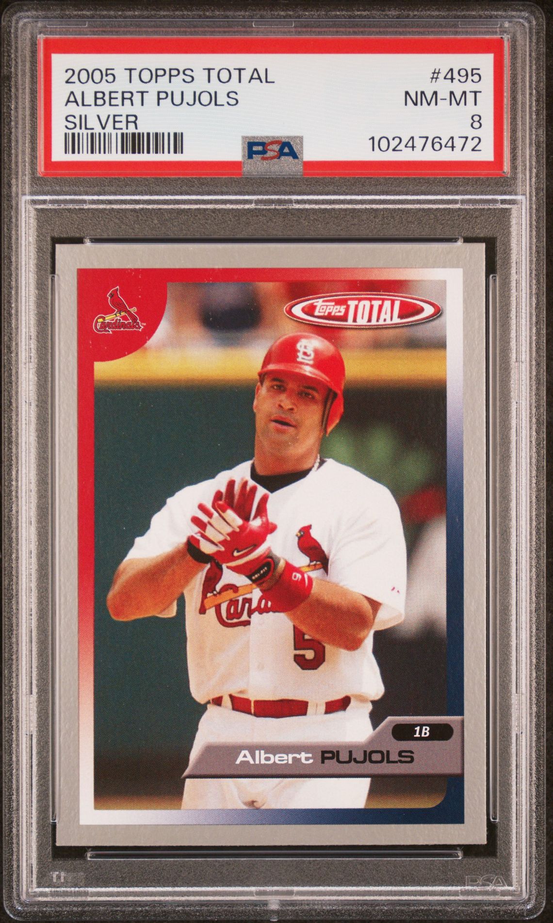 2005 Topps TOPPS TOTAL SILVER #495 Albert Pujols front