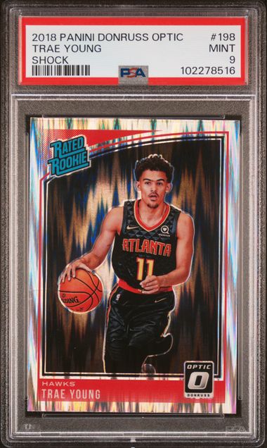 2018 Panini Donruss Optic Rated Rookie #198 Trae Young front