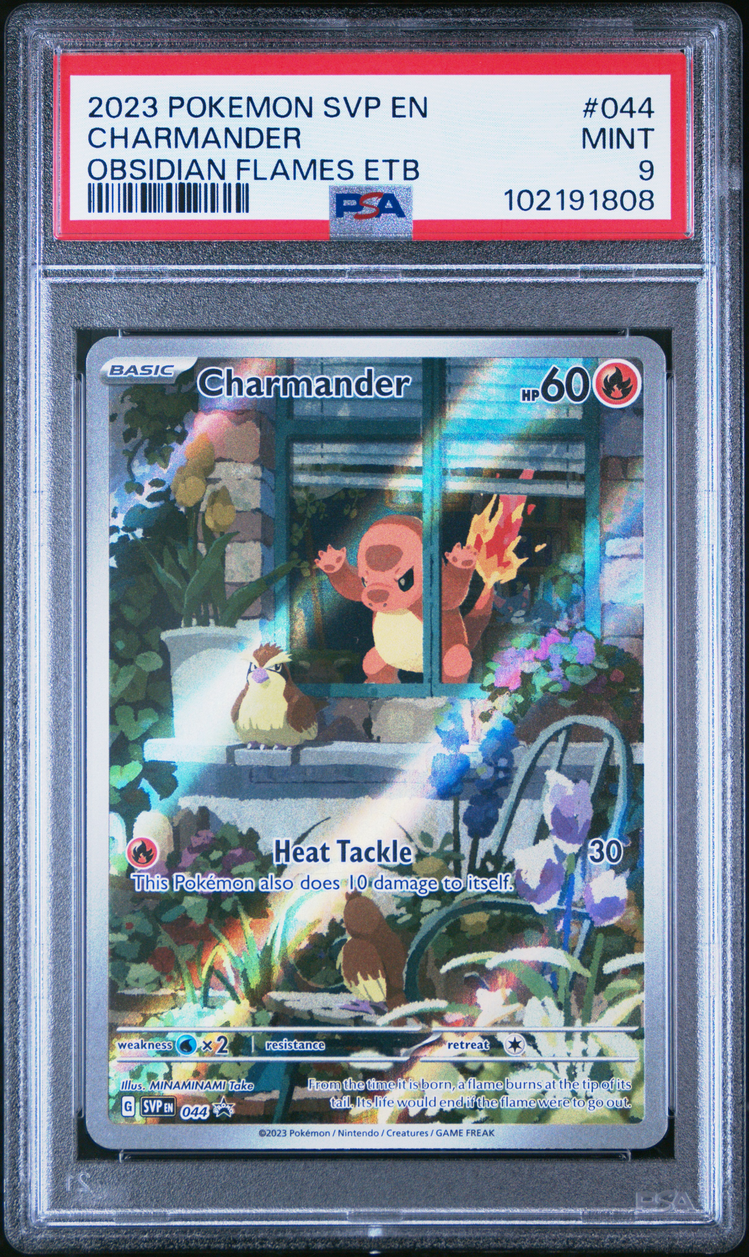 2023 #044 Charmander PSA 9 Svp EN-SV Black Star Promo
