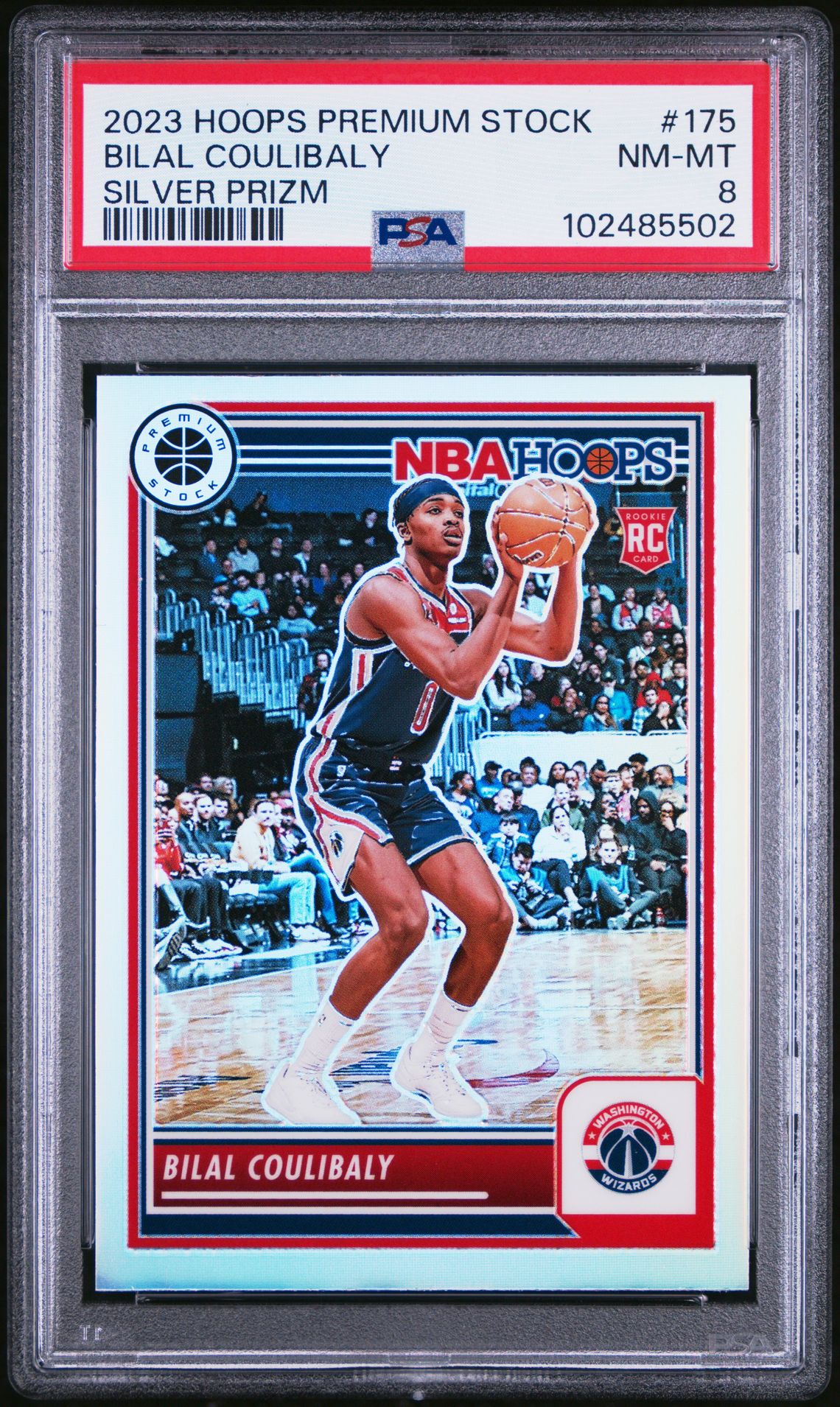 2023 Panini PANINI HOOPS PREMIUM STOCK SILVER PRIZM #175 Bilal Coulibaly front