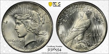 1926-D $1 MS65