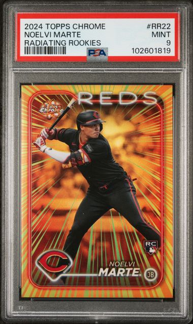 2024 Topps Chrome Topps Chrome Radiatingrookies #RR22 Noelvi Marte front