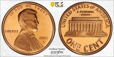 2005-S 1C PR69DCAM
