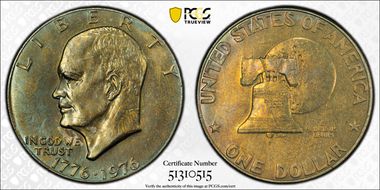 1976 $1 Type 1 AU58