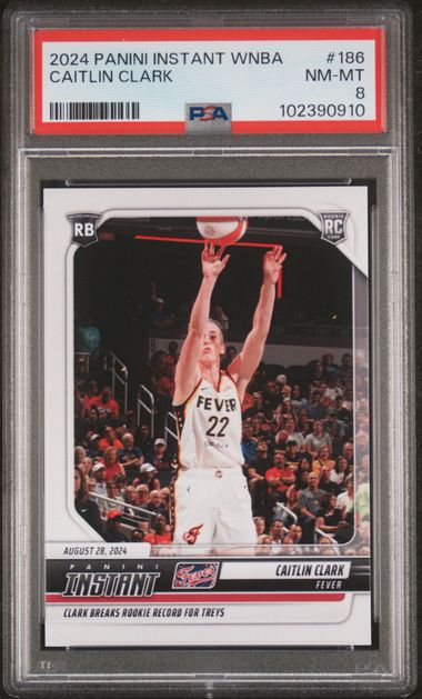 2024 Panini Instant Wnba Caitlin Clark #186 Nm-Mt 8 front