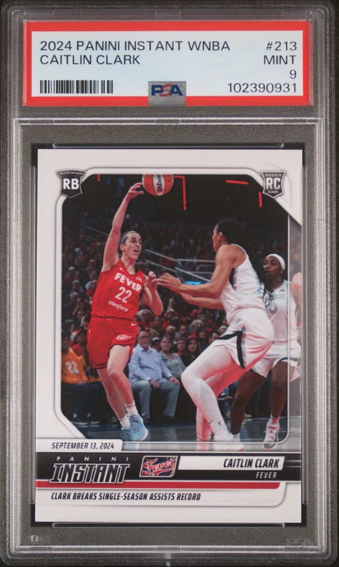 2024 Panini Instant Wnba Caitlin Clark #213 Mint 9 front