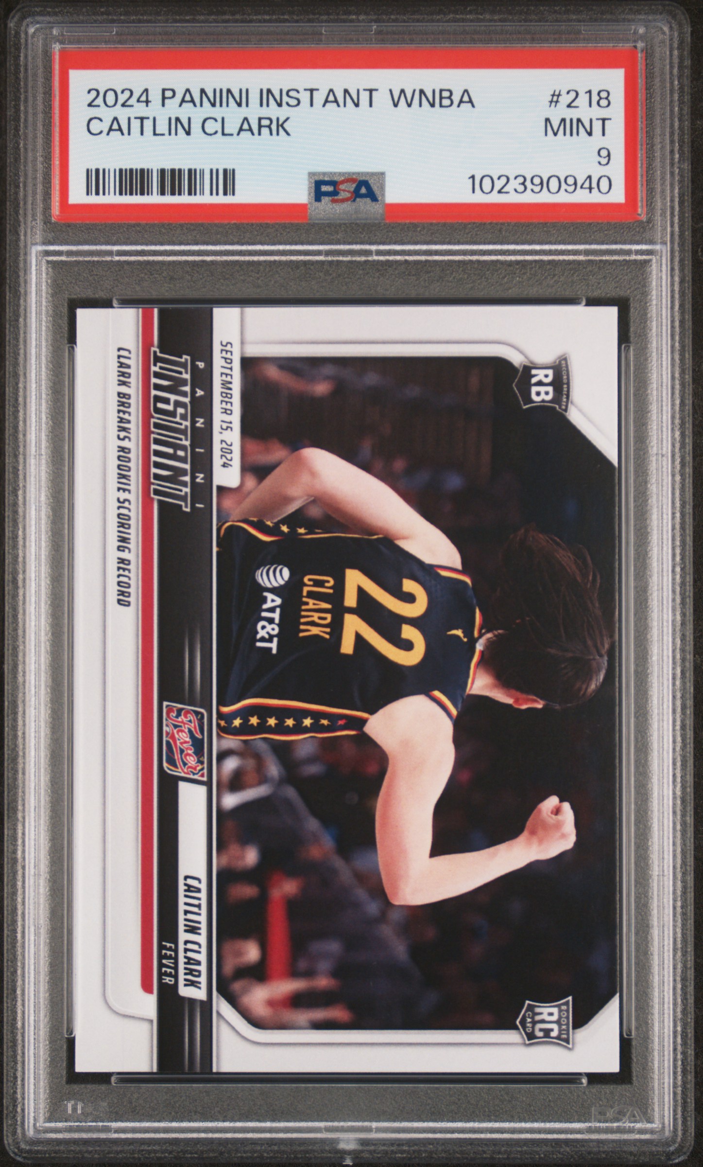 2024 Panini Instant Wnba Caitlin Clark #218 Mint 9 front