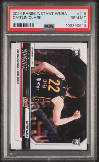 2024 Panini Instant Wnba Caitlin Clark #218 Gem Mt 10 front